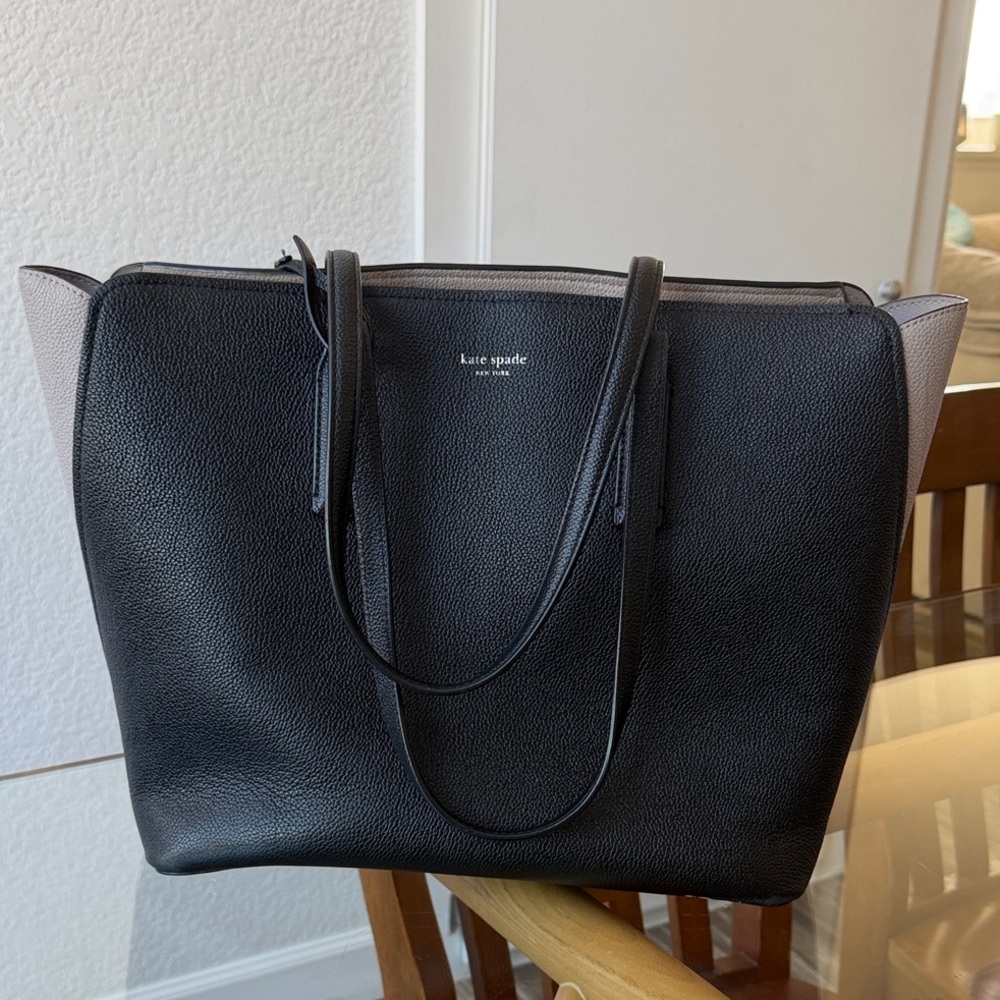 Kate Spade Black and Tan Tote Bag